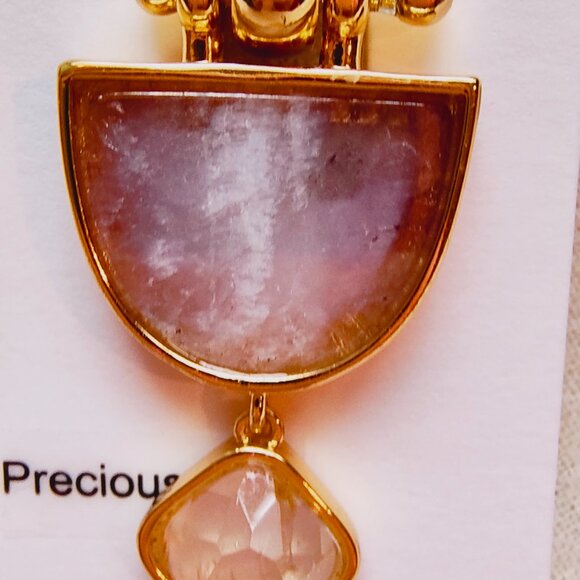 J.CREW GOBLET STONE DROP EARRINGS PURPLE MULTI - Picture 6 of 12